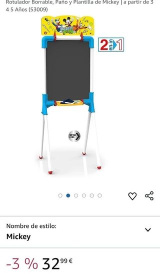 Pizarra Infantil Mickey Mouse