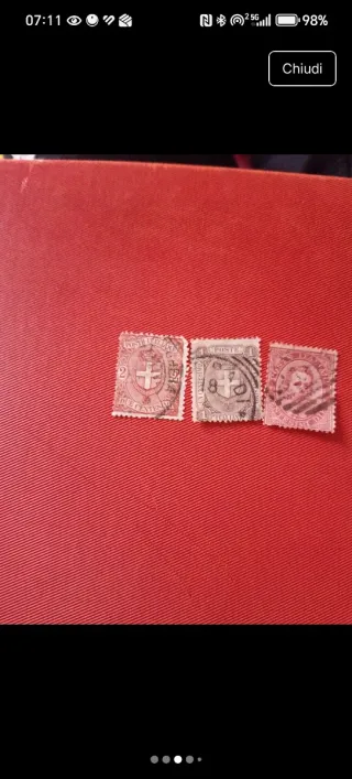 Francobolli Regno d'Italia fine '800