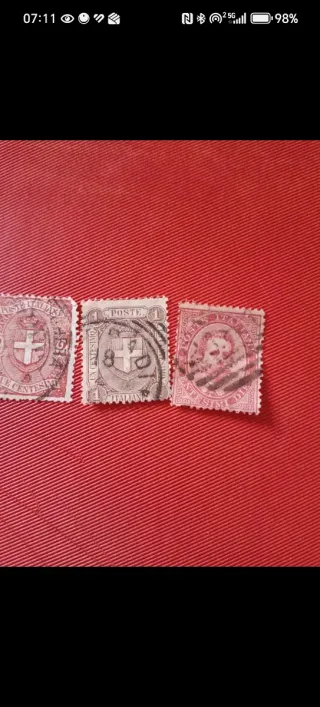 Francobolli Regno d'Italia fine '800