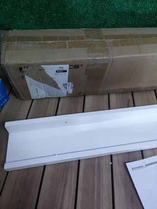 SONGMICS LWS46WT Estante de Pared, Estante Flotante, 110 cm