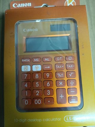 Calculadora sobremesa Canon LS-100K Naranja