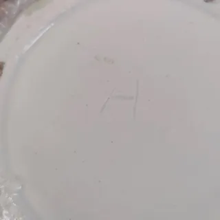 Jarrón porcelana Art Deco flores