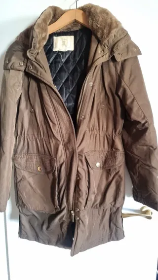 Parka con capucha Talla S