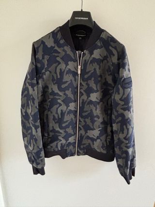 Bomber Emporio Armani Camouflage Blu/Grigio