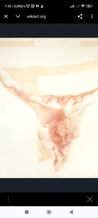 OBRA DE ARTE/Cristo en perspectiva (1950) de DALÍ