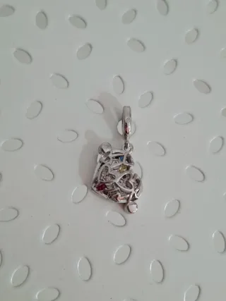 Colgante Corazón Multicolor Plata