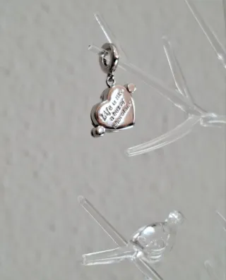 Colgante Corazón Multicolor Plata