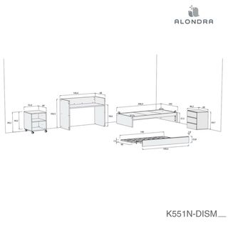 Cuna convertible 70x140 cm Alondra