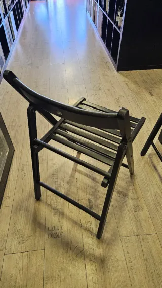 Sillas plegables negras Ikea