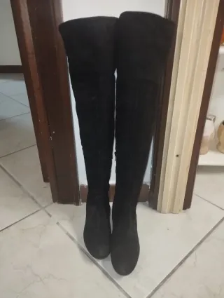 Stivali alti neri donna