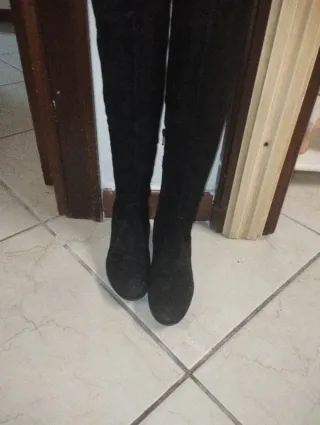 Stivali alti neri donna