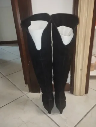 Stivali alti neri donna