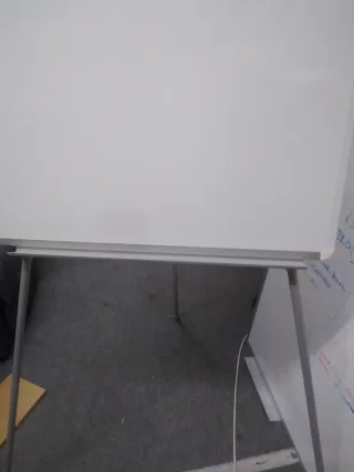 Pizarra Magnética Blanca y Gris