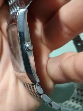 Reloj Emporio Armani Rectangular Negro/Plata