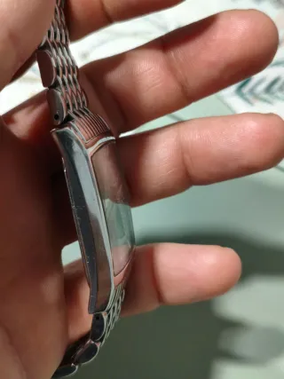 Reloj Emporio Armani Rectangular Negro/Plata