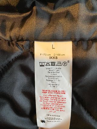 Abrigo cuadros Ikks talla L de niña