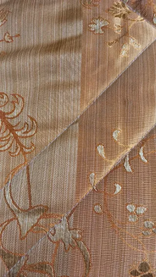 Copriletto matrimoniale color oro/arancio 260x270