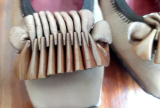 Zapatos Hispanitas Piel Talla 40 Beige