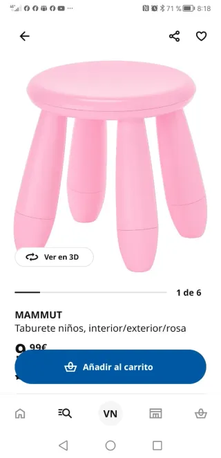 Mesa infantil MAMMUT IKEA + 2 taburetes