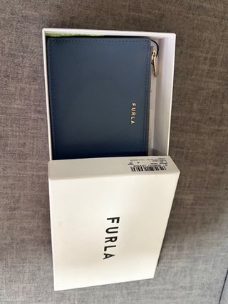Monedero tarjetero Furla azul