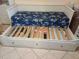 Divano letto Ikea Hemnes bianco