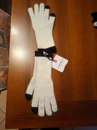 Guanti Le Monelle bianchi e neri