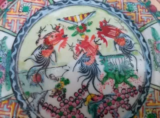 Prato decoração estilo oriental