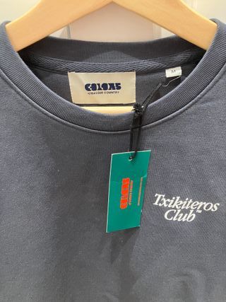 Sudadera Colours Txikiteros Club gris azulado