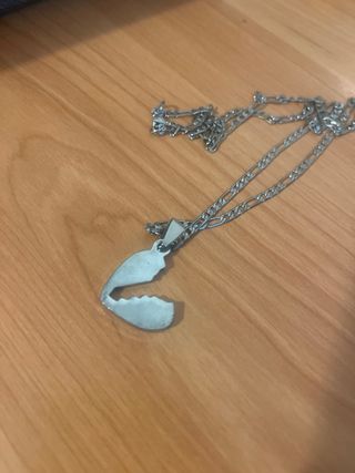 Colgante Corazón Roto Unisex de acero