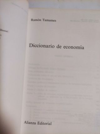 Diccionario de economia - Ramon Tamames