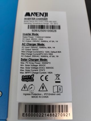 Inversor Híbrido 11 KW Nuevo