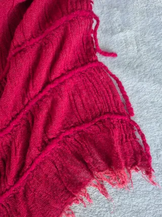 Sciarpa Motivi fuxia invernale