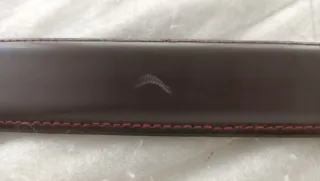 Cintura elegante da uomo bordeaux scuro