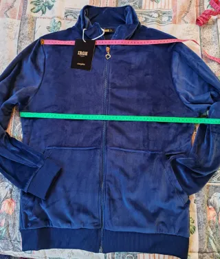 Tuta donna IRGE ciniglia blu