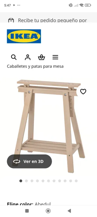 Caballete IKEA madera