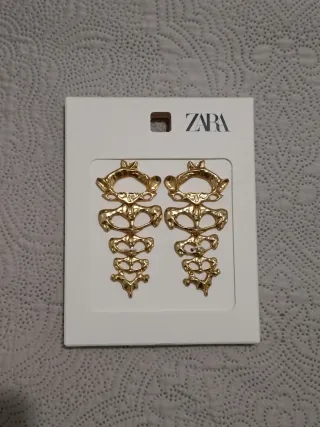 Pendientes Zara Vértebras Dorados