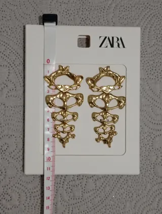 Pendientes Zara Vértebras Dorados