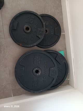Juego de discos de pesas Domyos 10kg y 20kg