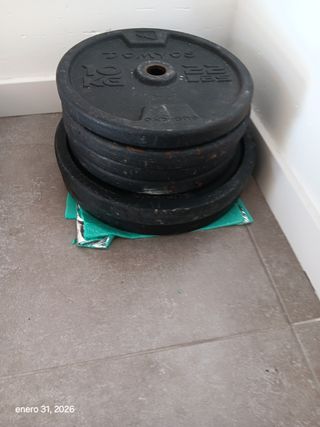 Juego de discos de pesas Domyos 10kg y 20kg