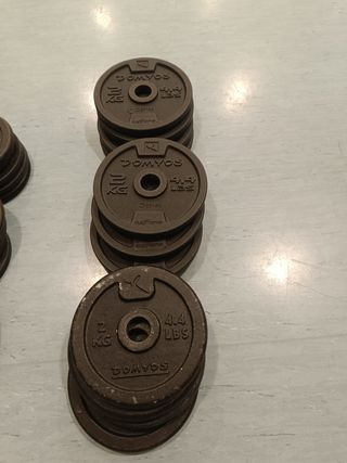 Juego de discos de hierro Domyos (varios pesos)