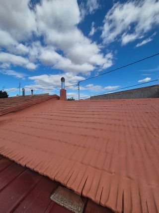 Aislamiento de espuma de poliuretano proyectado.