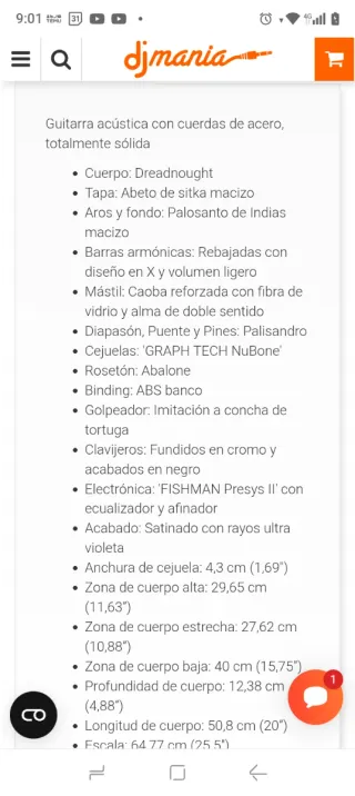 Guitarra Acústica vendo, cambio