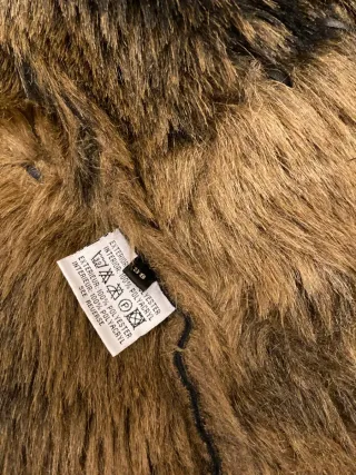 Cazadora negra con pelo talla 38