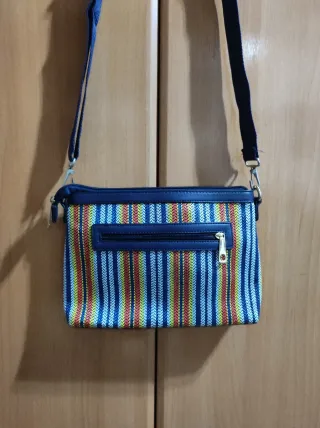 Bolso bandolera rayas multicolor
