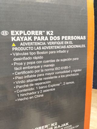 Intex Kayak Hinchable para Adultos Explorer K2 para 2 Personas (68307)