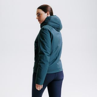 Chaqueta Equitación 900 Mujer Verde Cálida Invierno