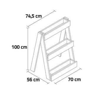 Jardinera vertical Hortalia Stand Line Island 3 niveles 21L