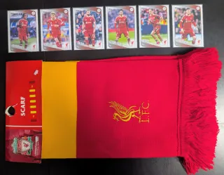 6 Cromos Topps Champions Liverpool F.C (Salah)