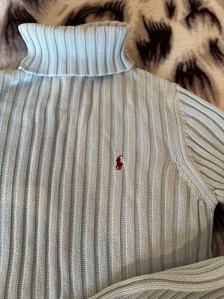 Jersey Polo Ralph Lauren cuello alto azul