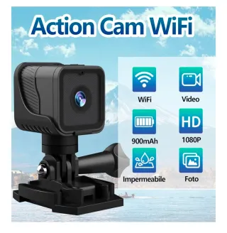 Action Cam WiFi 1080P HD Nera
